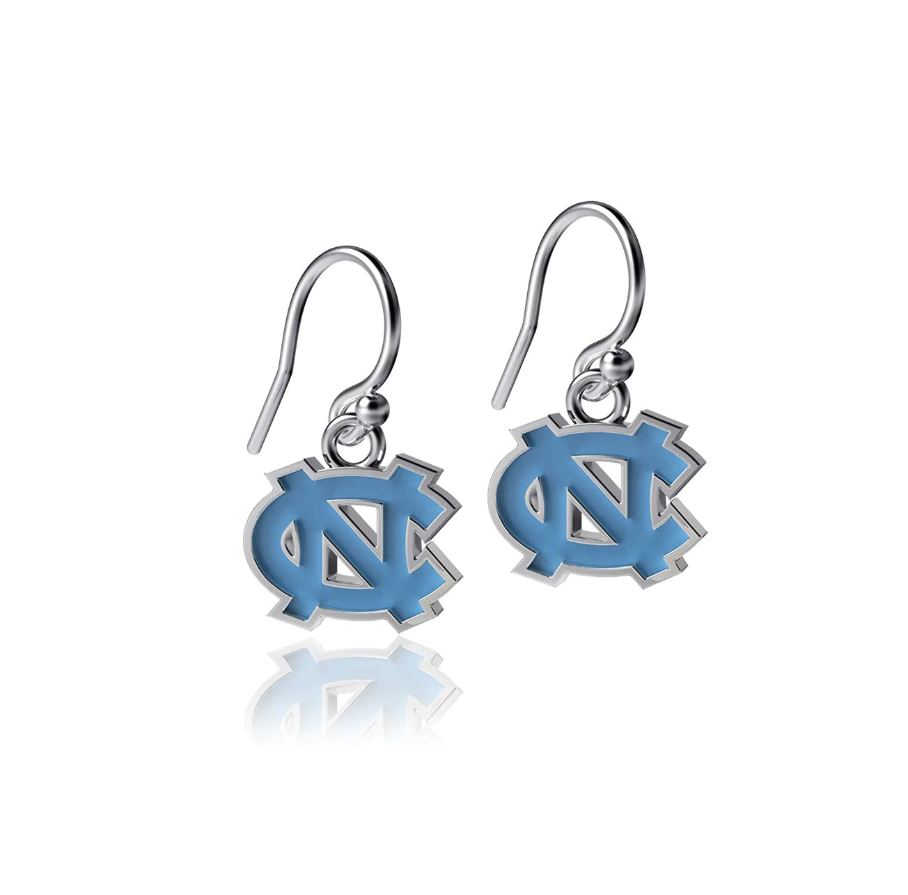 Carolina Tar Heels Interlock Carolina Blue Enamel Pendent Necklace by Dayna Designs
