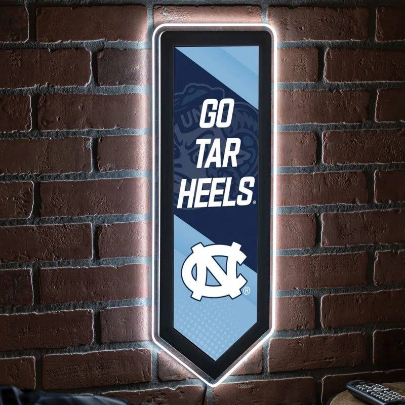 UNC Pennant LED Wall Sign