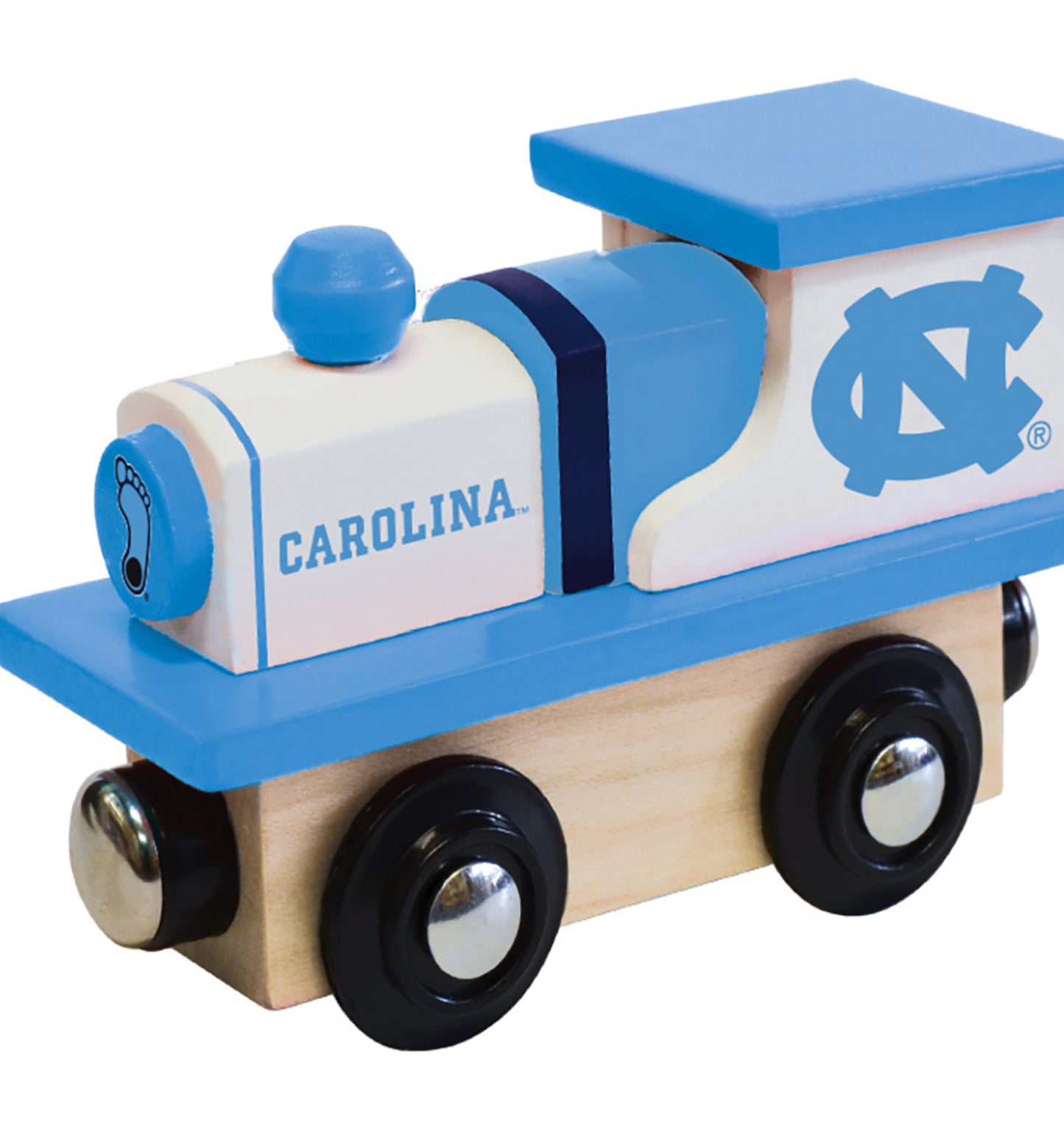 Carolina Tar Heels Wooden Toy Train with Wheels