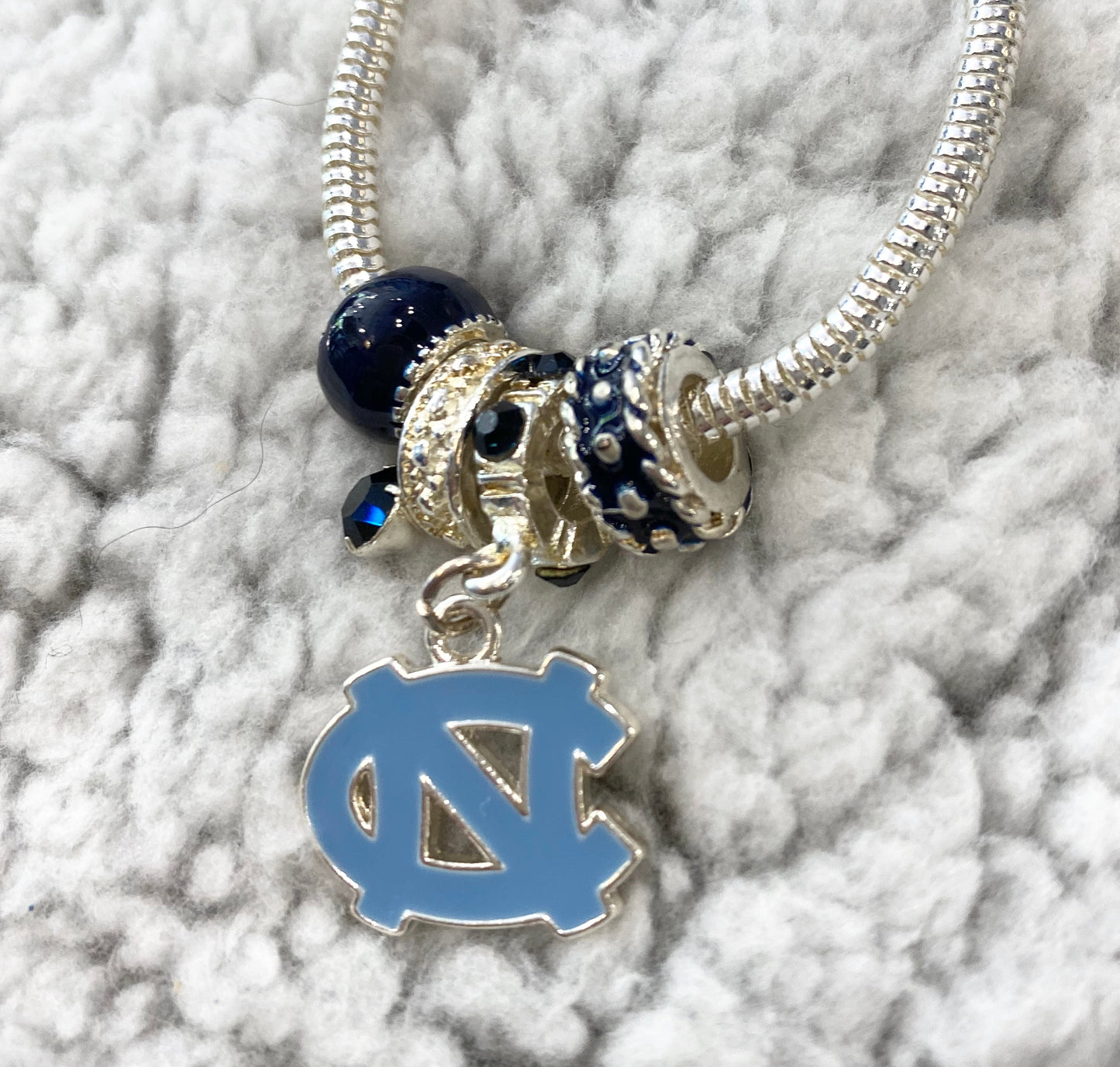 North Carolina Tar Heels Sandol MVP Charm UNC Bracelet