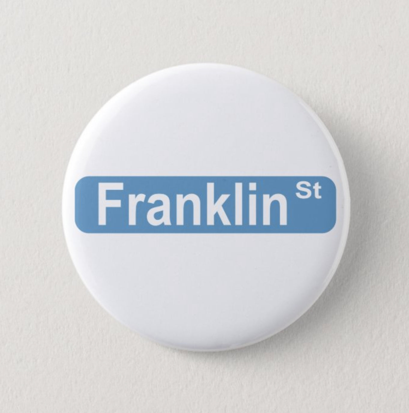 Franklin Street Button Pin by Shrunken Head Brand