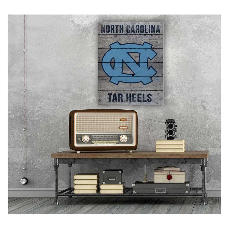 North Carolina Tar Heels Pallet Sign 16” x 20”