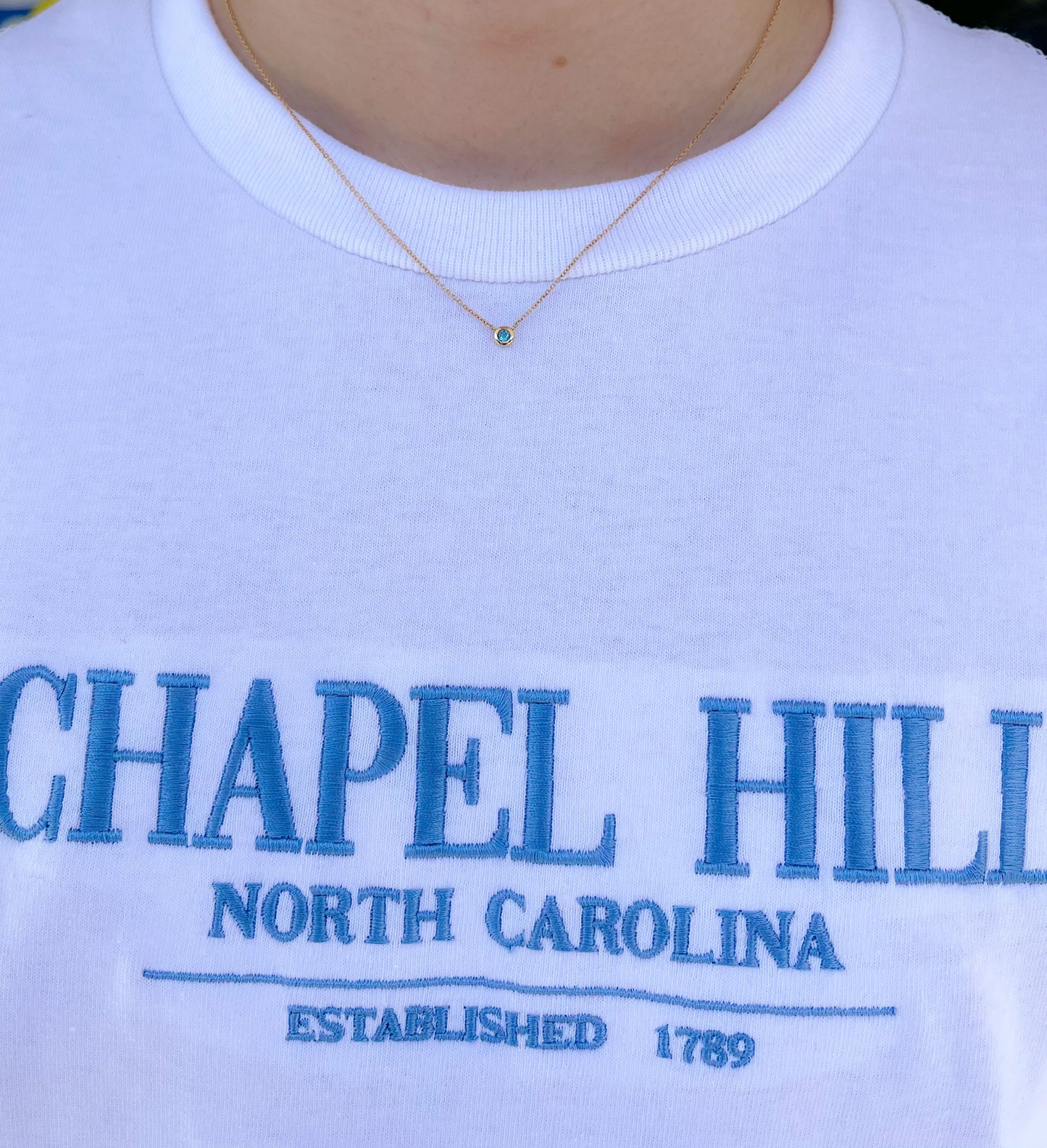 Blue Topaz Necklace by Kyle Cavan