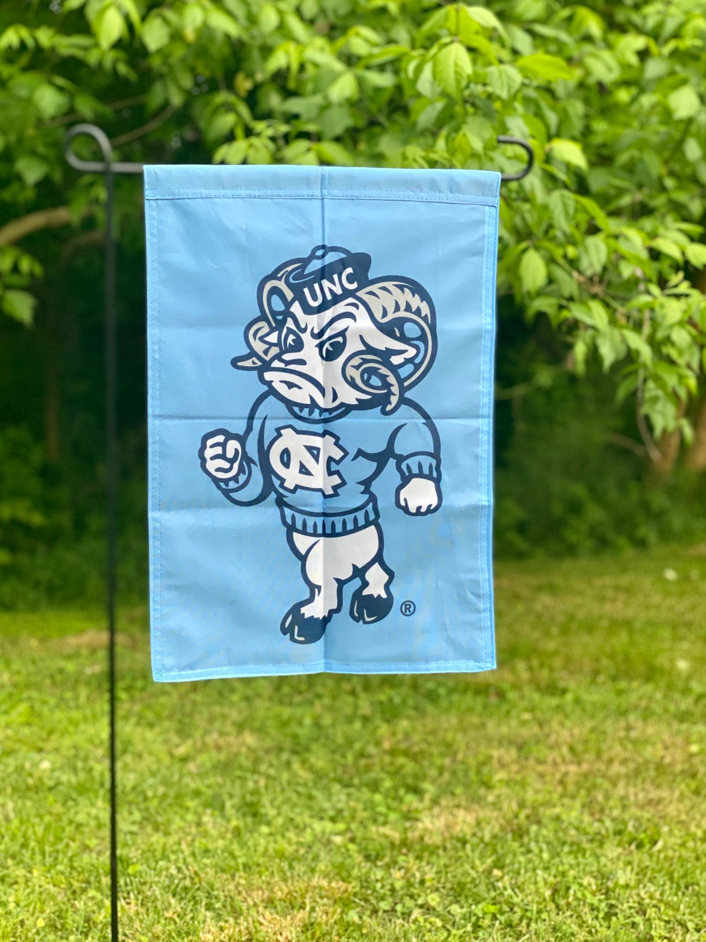 North Carolina Tar Heels Sewing Concepts Ram Garden Flag