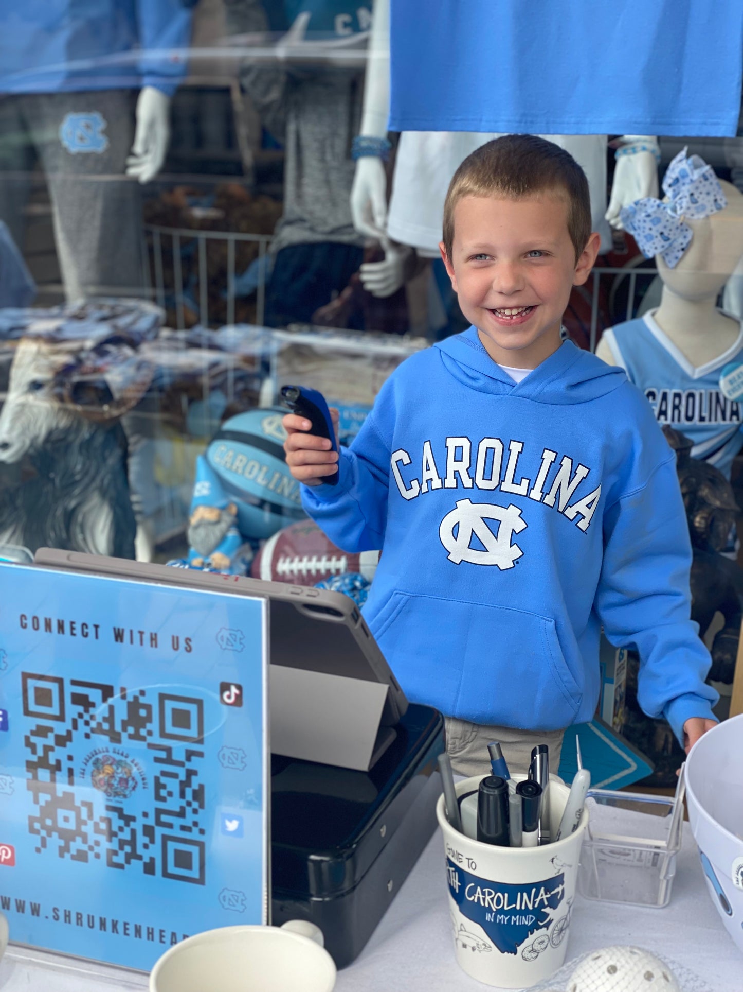 Kid's Hoodie Carolina Blue Basic UNC Hooded Sweatshirt