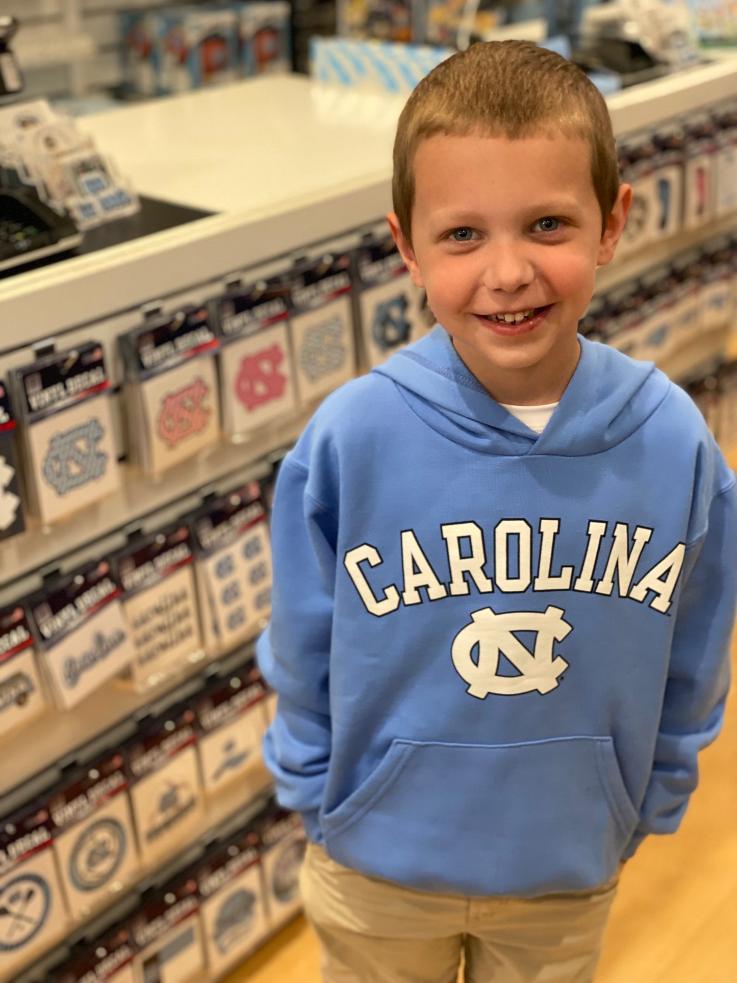 Kid's Hoodie Carolina Blue Basic UNC Hooded Sweatshirt