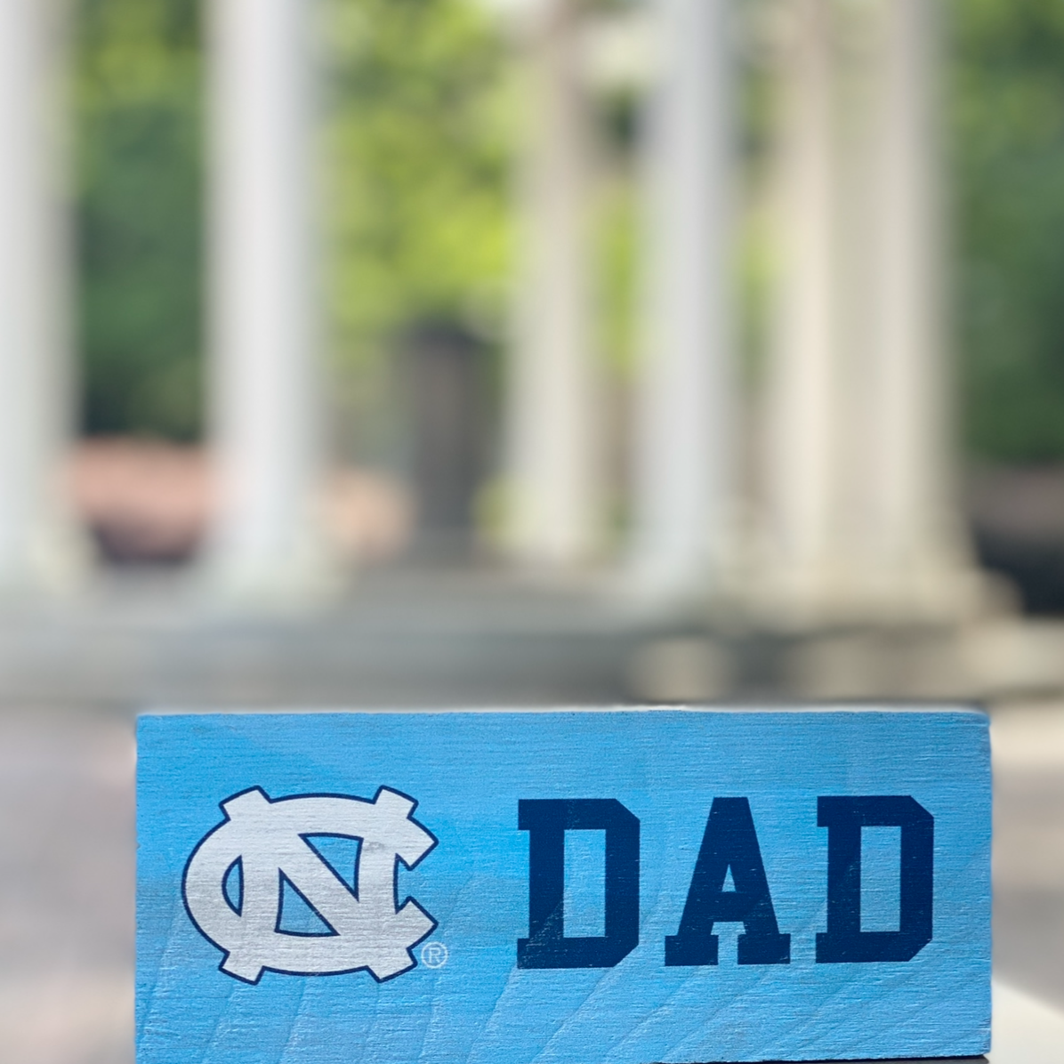 UNC Dad Desk Top Wooden Block