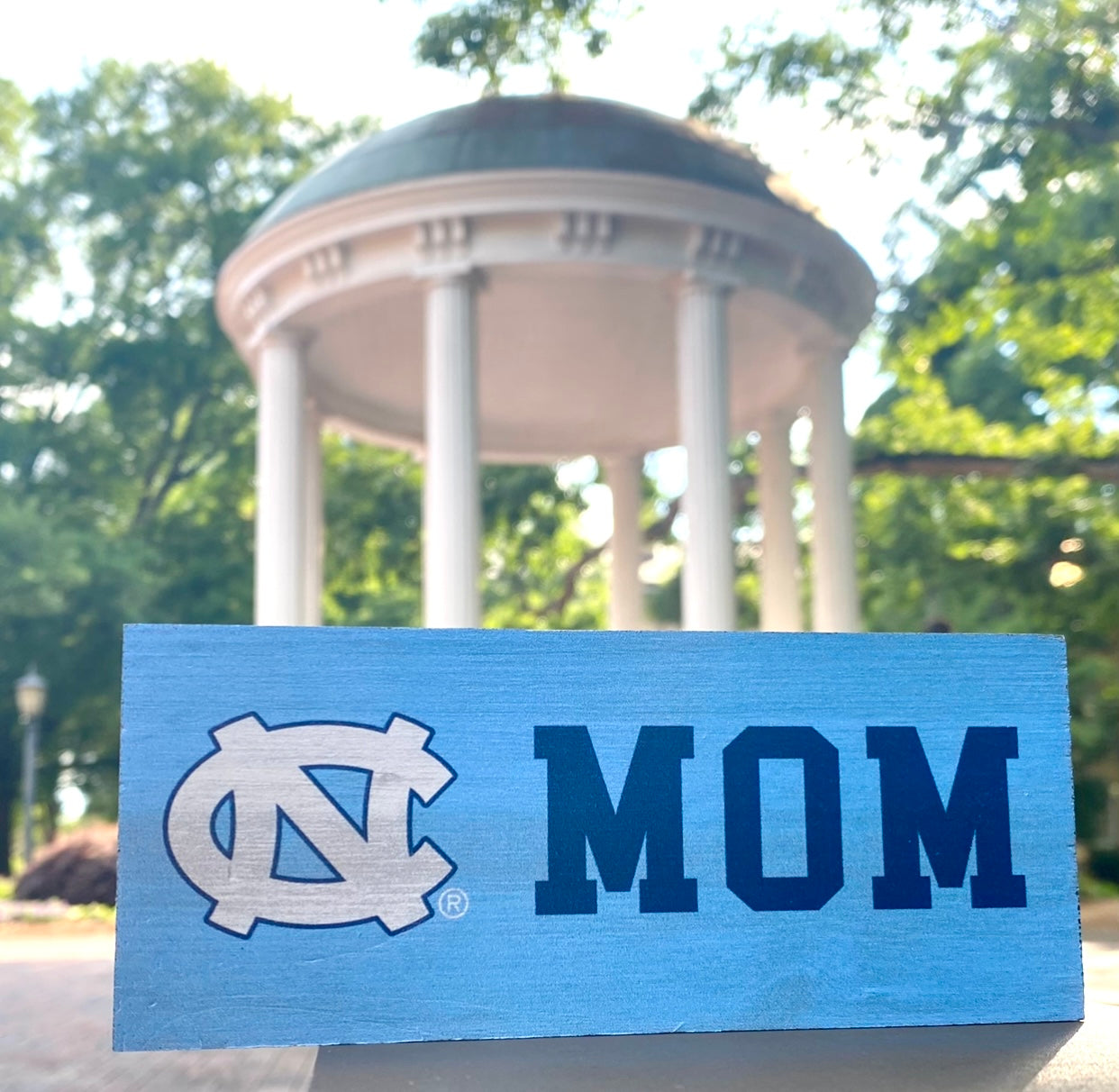 UNC Mom Desk Top Wooden Block