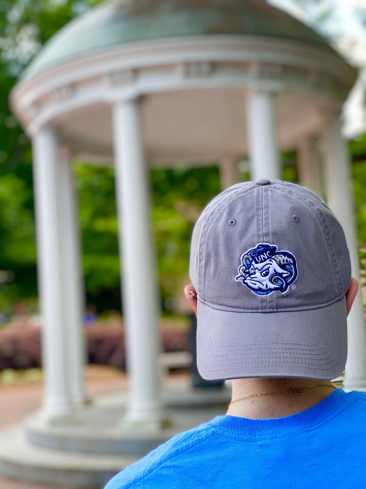 UNC Grey Rameses Mascot Hat by Legacy - Detail View - Legacy