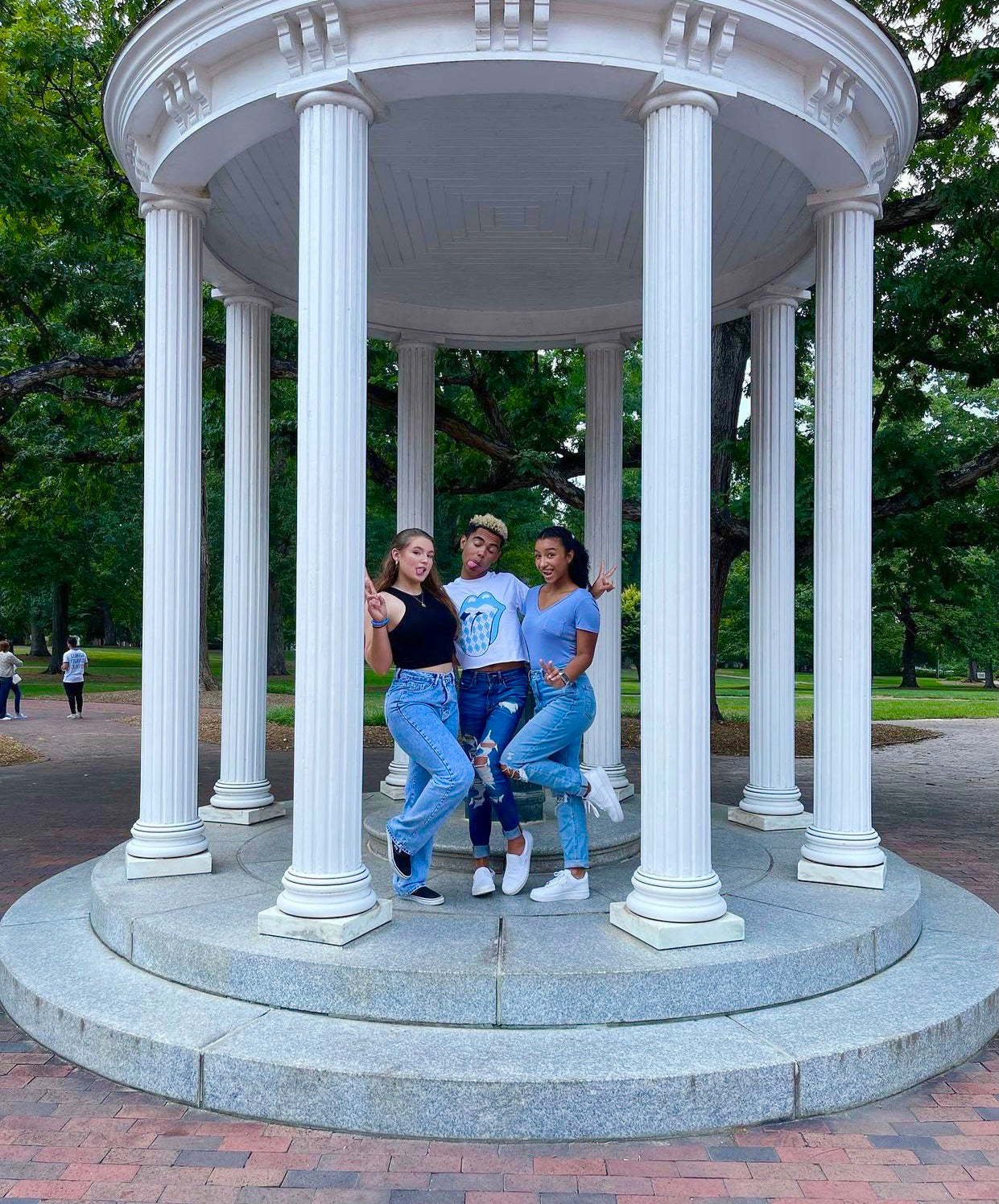 Carolina Blue Lips and Argyle Tongue T-Shirt