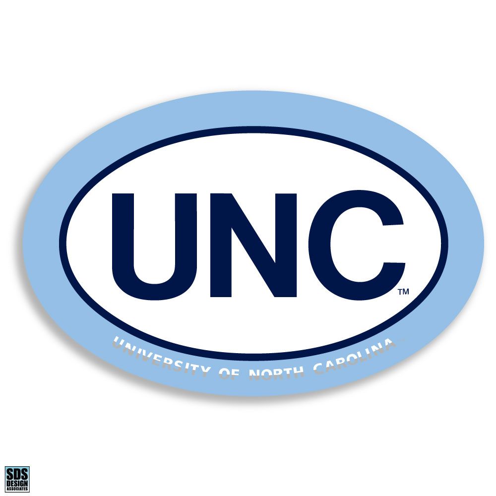 Euro Magnet UNC Text by SDS - UNC 6 inch Oval Magnet