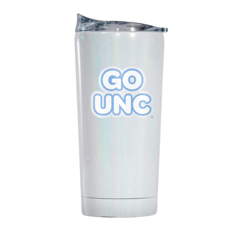 North Carolina Tar Heels Collage Tumbler with Lid and Straw – Shrunken Head