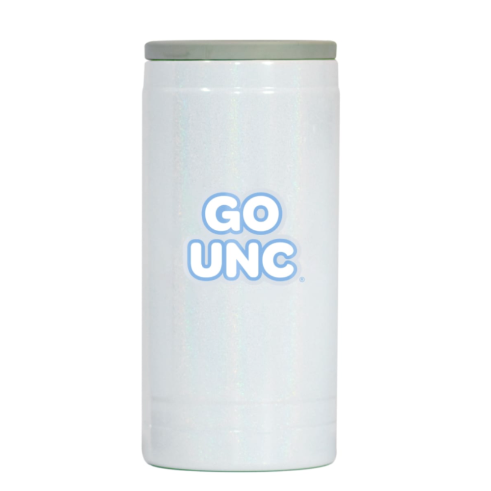 North Carolina Tar Heels Slim Can Coolie Iridescent