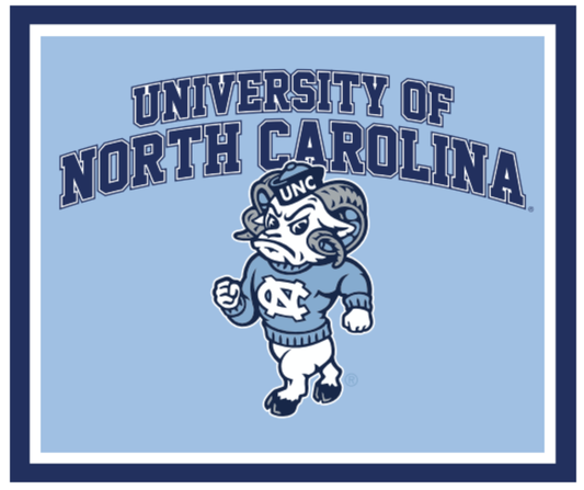 University of North Carolina Rameses Knit Blanket