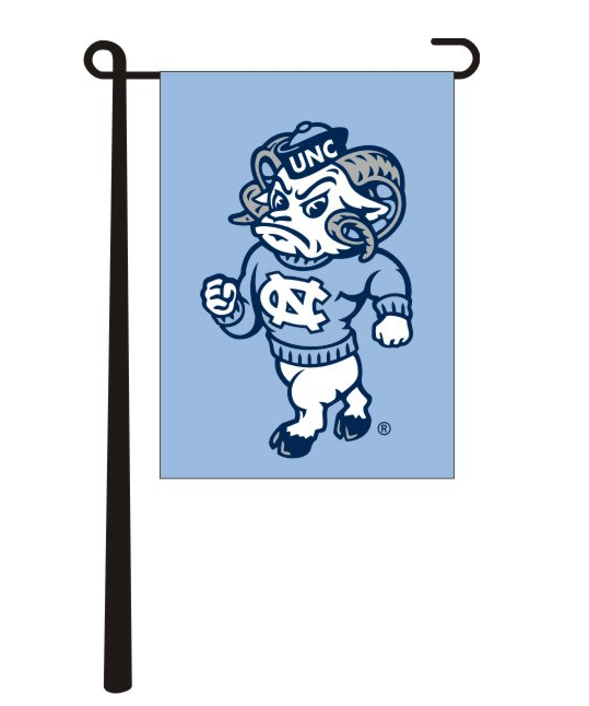 North Carolina Tar Heels Sewing Concepts Ram Garden Flag