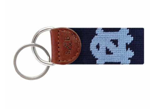 North Carolina Dark Navy Needlepoint Key Fob