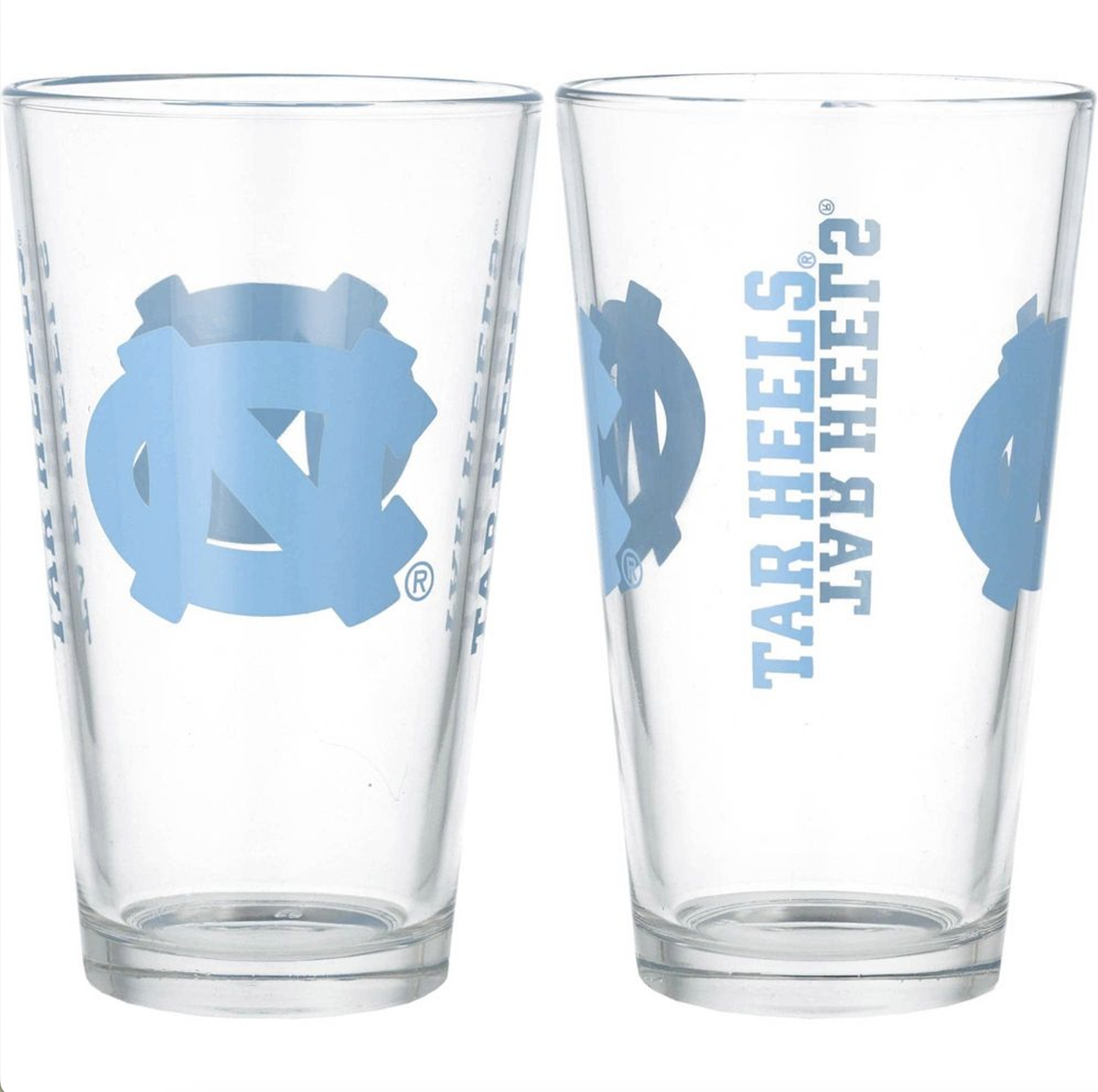 North Carolina Tar Heels UNC Gameday Logo Pint Glass 16 oz