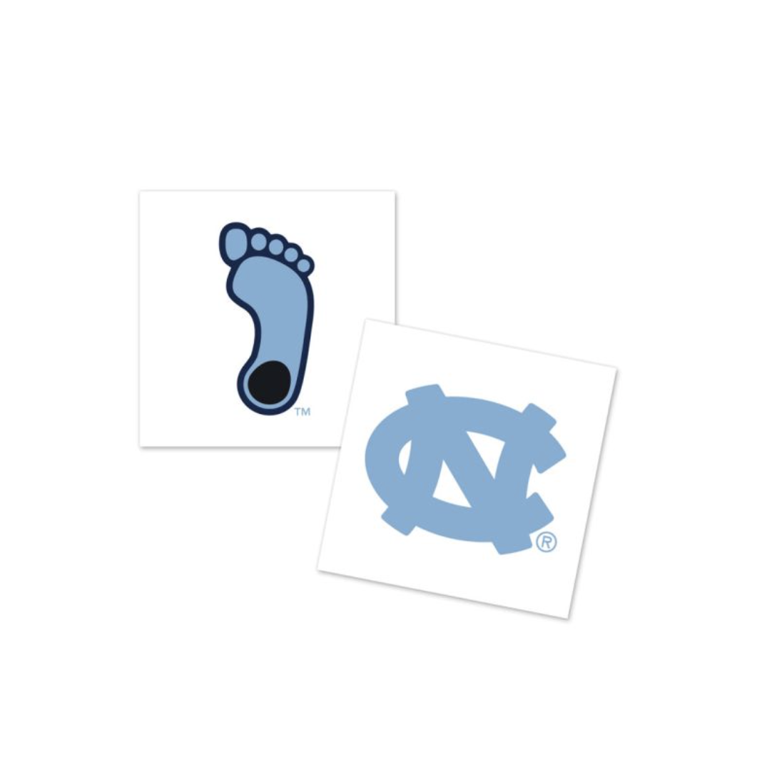 North Carolina Tar Heels Tattoo 4 Pack from Wincraft