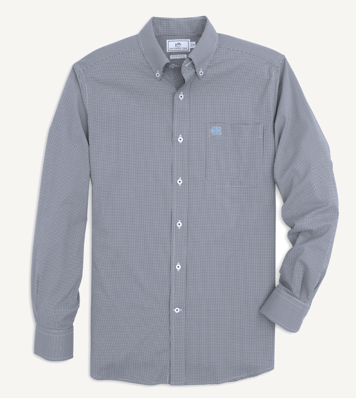 North Carolina Navy Gameday Gingham Sportshirt by Southern Tide