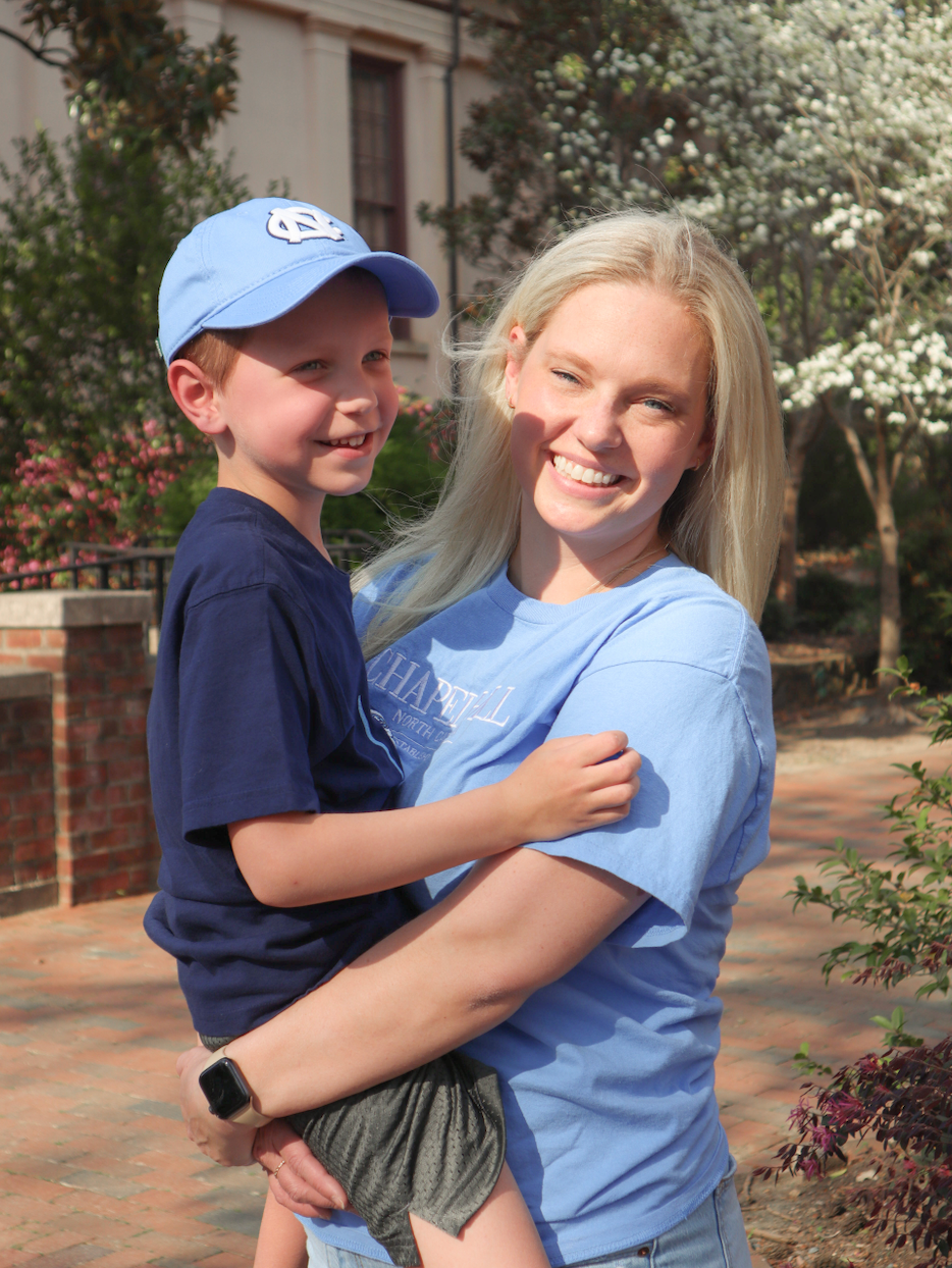 Chapel Hill Embroidered Chill T-shirt in Carolina Blue