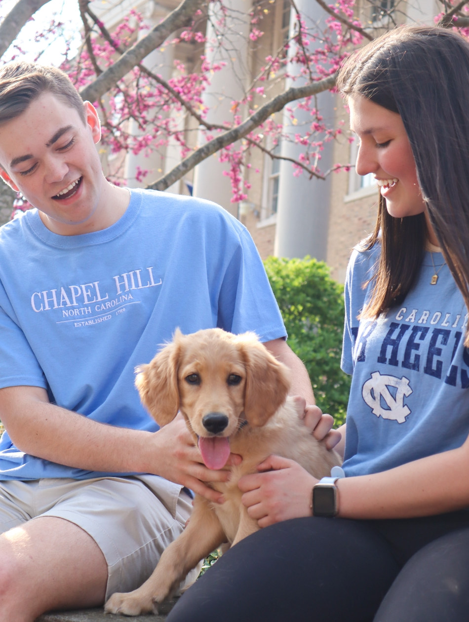 Chapel Hill Embroidered Chill T-shirt in Carolina Blue