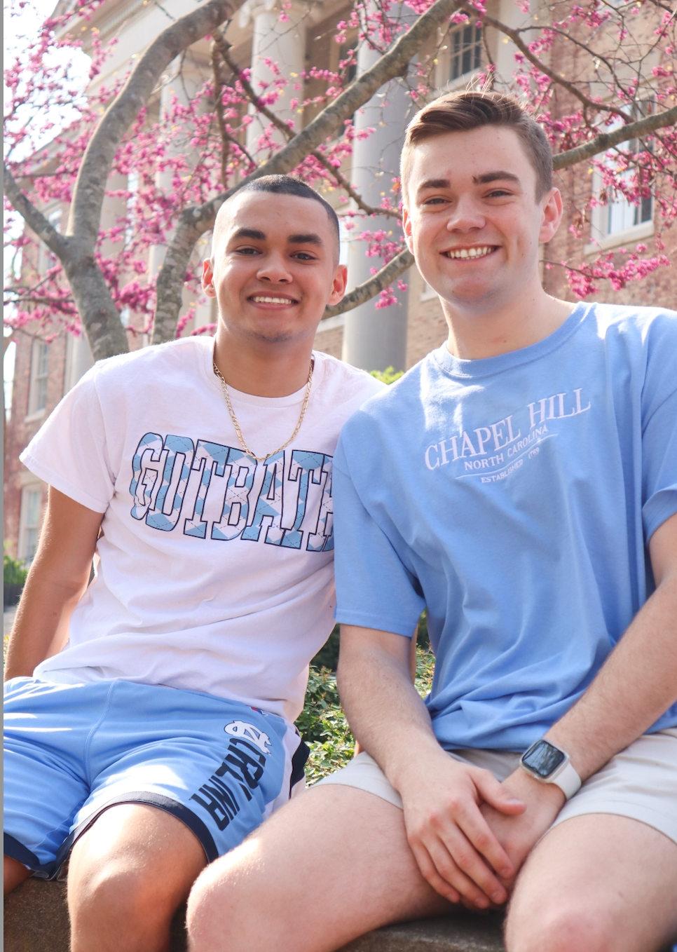Chapel Hill Embroidered Chill T-shirt in Carolina Blue