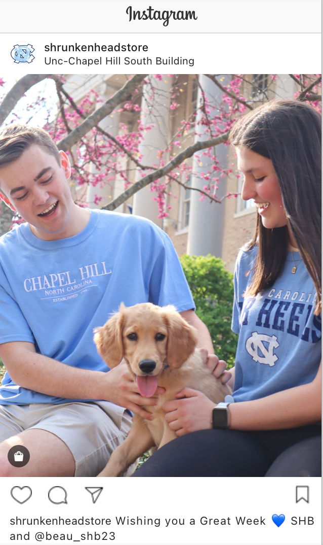 League Fraternity UNC T-shirt in Carolina Blue