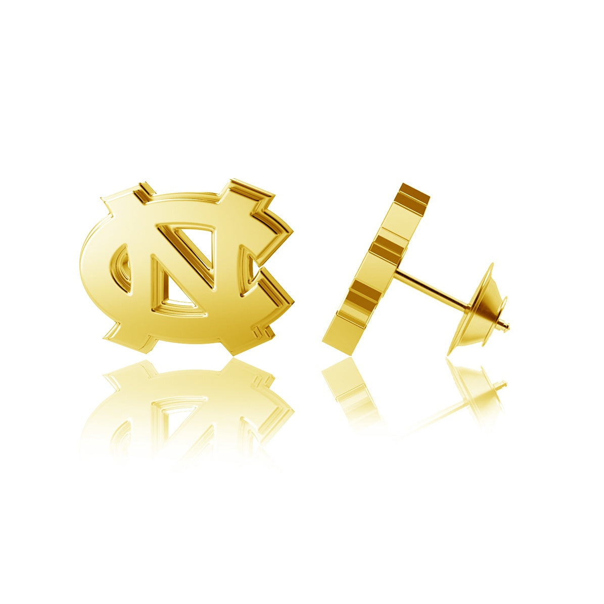 Carolina Tar Heels Interlock Gold Plated Lapel Pin by Dayna Designs