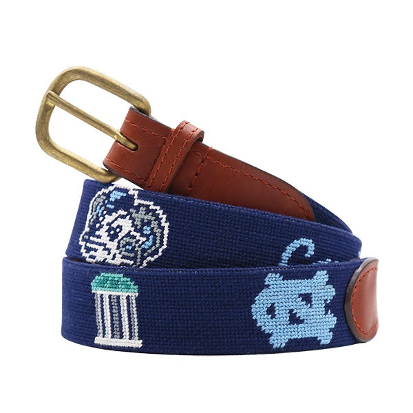 North Carolina Tar Heels Lifestyle Belt by Smathers and Branson Needlepoint