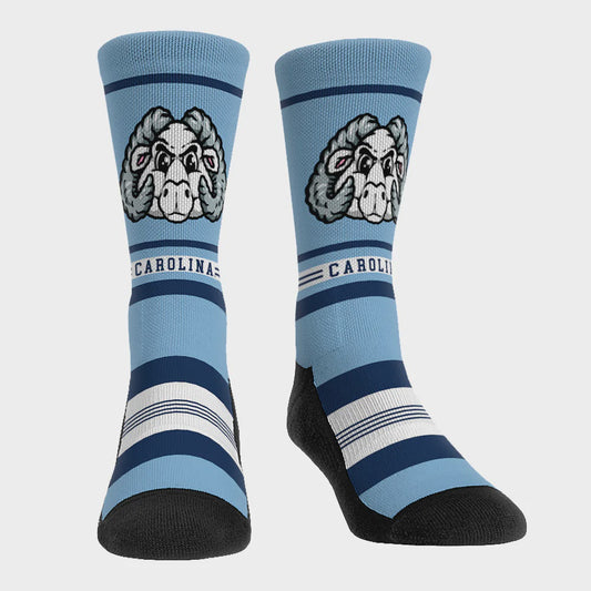 North Carolina Tar Heels Socks Game Face Mascot