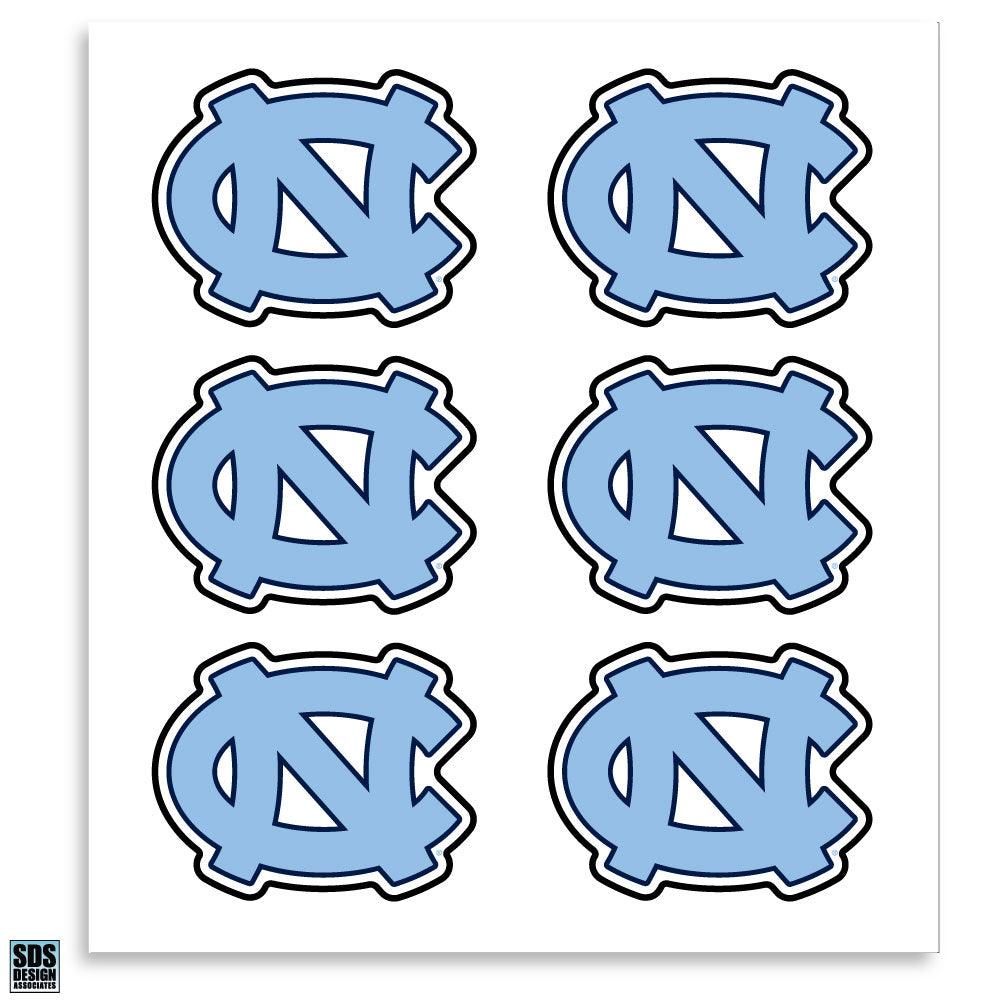 UNC Primary Logo Decal Sticker in Carolina Blue – Shrunken Head