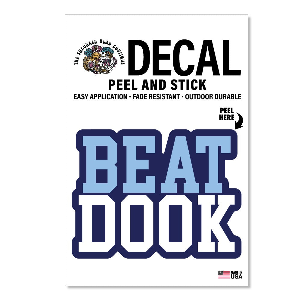 Carolina Blue Beat Dook Sticker by Shrunken Head Brand