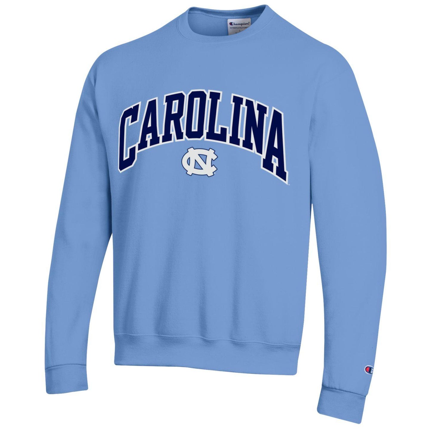 Carolina Tar Heels Interlock Embroidered Crewneck by Champion