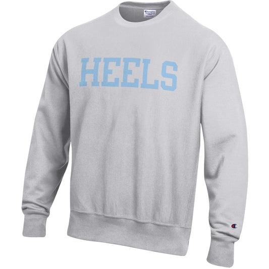 Carolina Tar Heels Reverse Weave Crewneck Sweatshirt Heavyweight with Embroidery