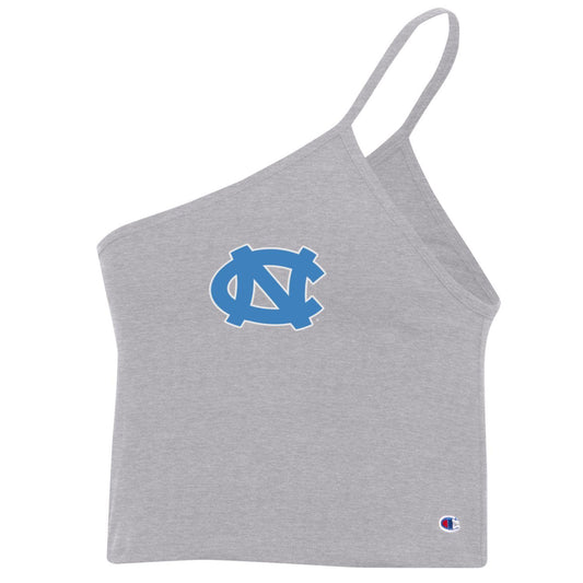 UNC Tar Heels One Shoulder Cami Tank Top from Champion in Grey