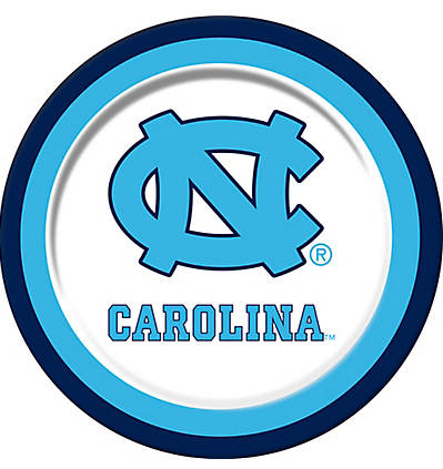 North Carolina Tar Heels 9 Inch Paper Plates (10 Count)