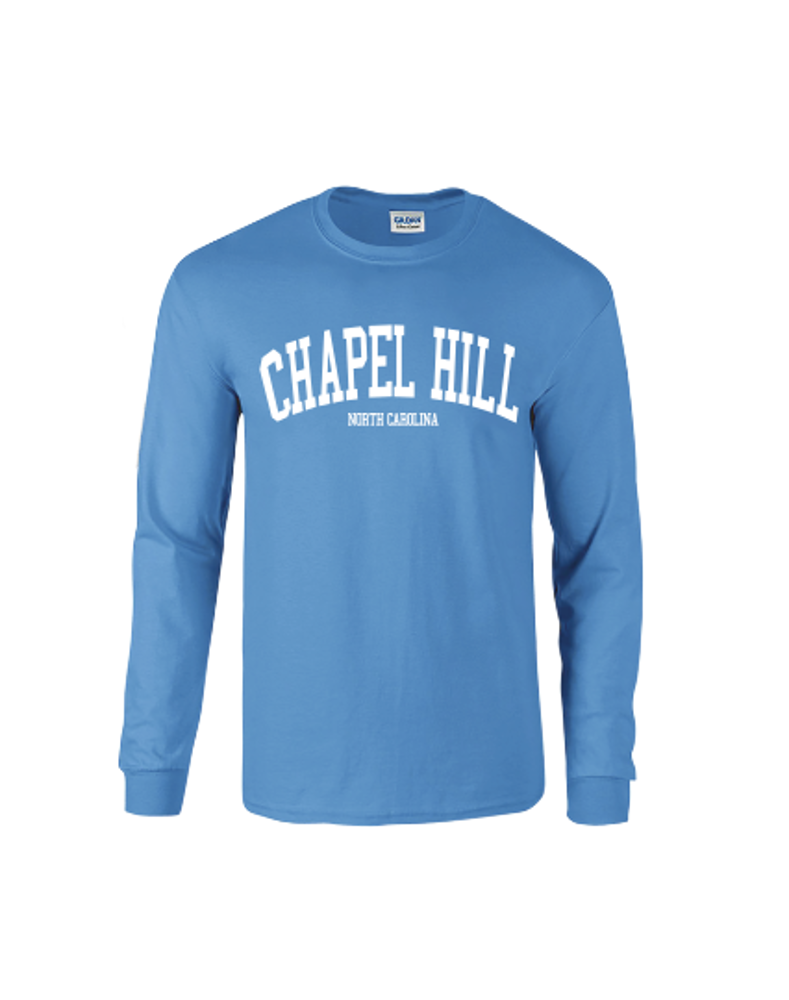 Chapel Hill Long Sleeve T-Shirt in Carolina Blue