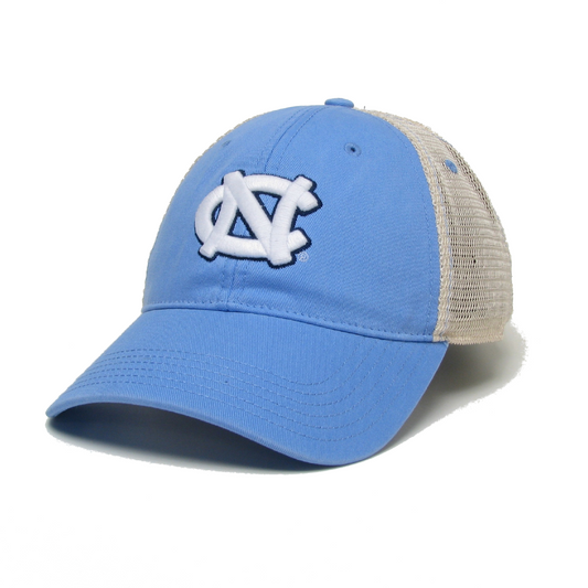 UNC Trucker Hat Snapback in North Carolina Blue