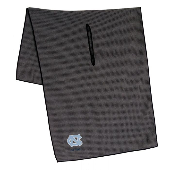 NORTH CAROLINA TAR HEELS TOWEL - GREY MICROFIBER 19" X 41"