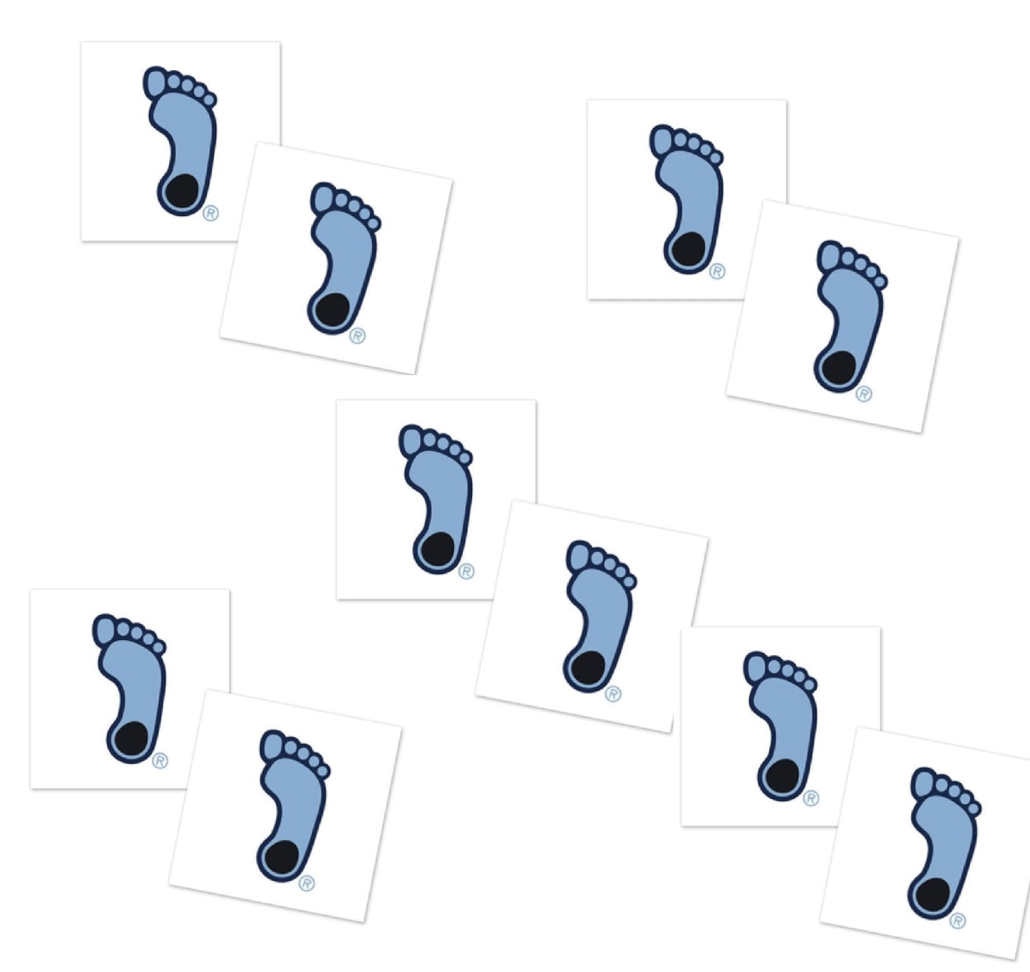 UNC Tar Heels Temporary Tattoo Value Pack (12 tattoos)