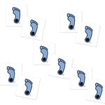 UNC Tar Heels Foot Waterless Peel and Stick Tattoos (12 tattoos)