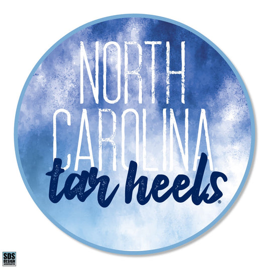 North Carolina Tar Heels Watercolor Decal Sticker 3”