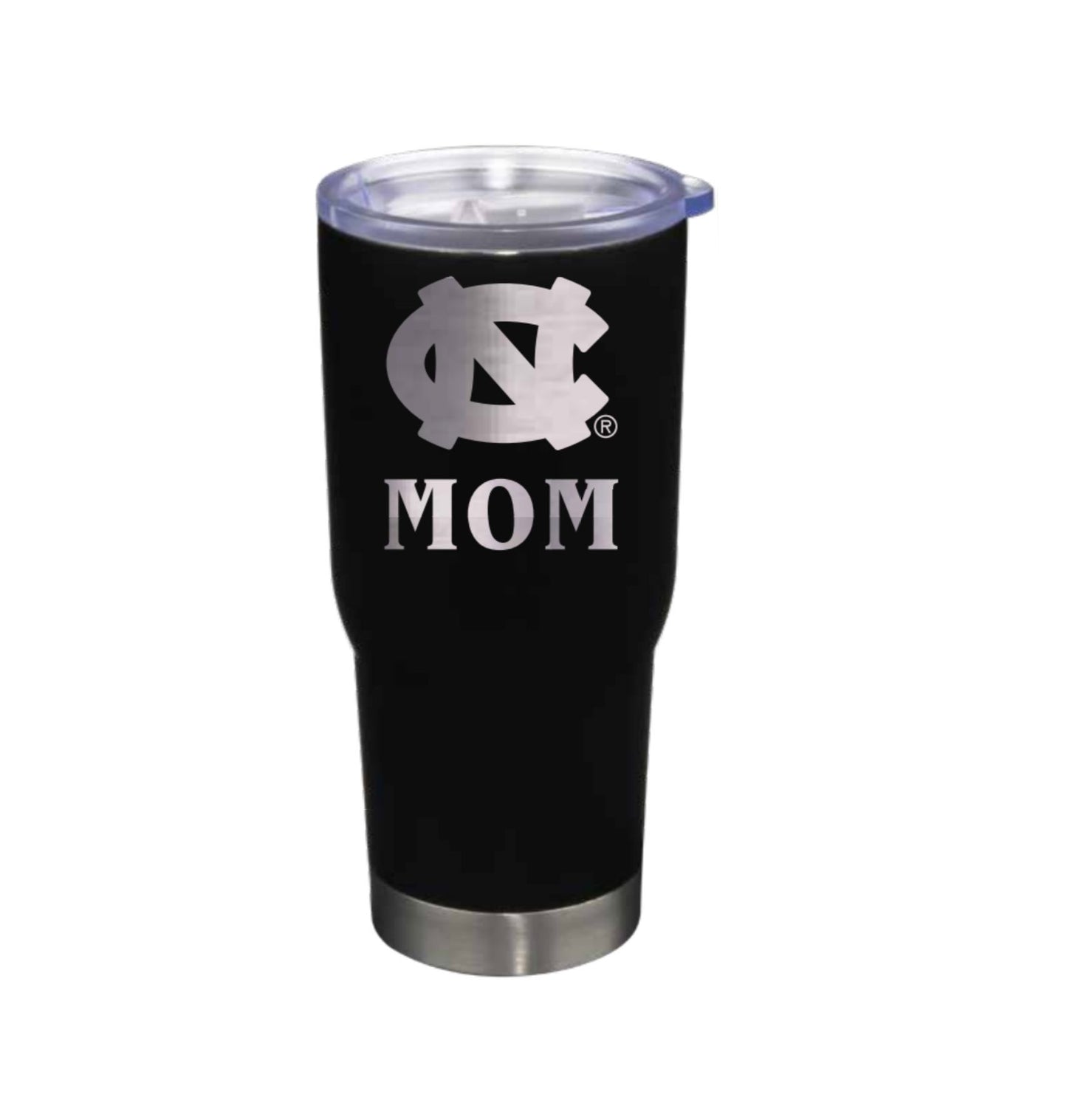 UNC MOM Tumbler Stainless Steel 22 Oz in Black and Silver