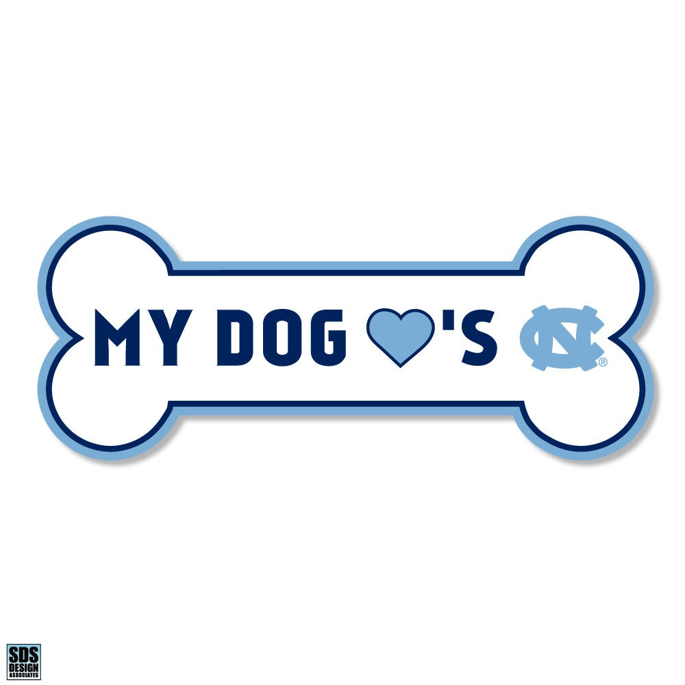 My Dog Loves UNC Decal Sticker