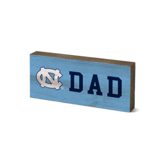 UNC Dad Desk Top Wooden Block