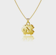Carolina Tar Heels Interlock Gold Plated Necklace by Dayna Designs