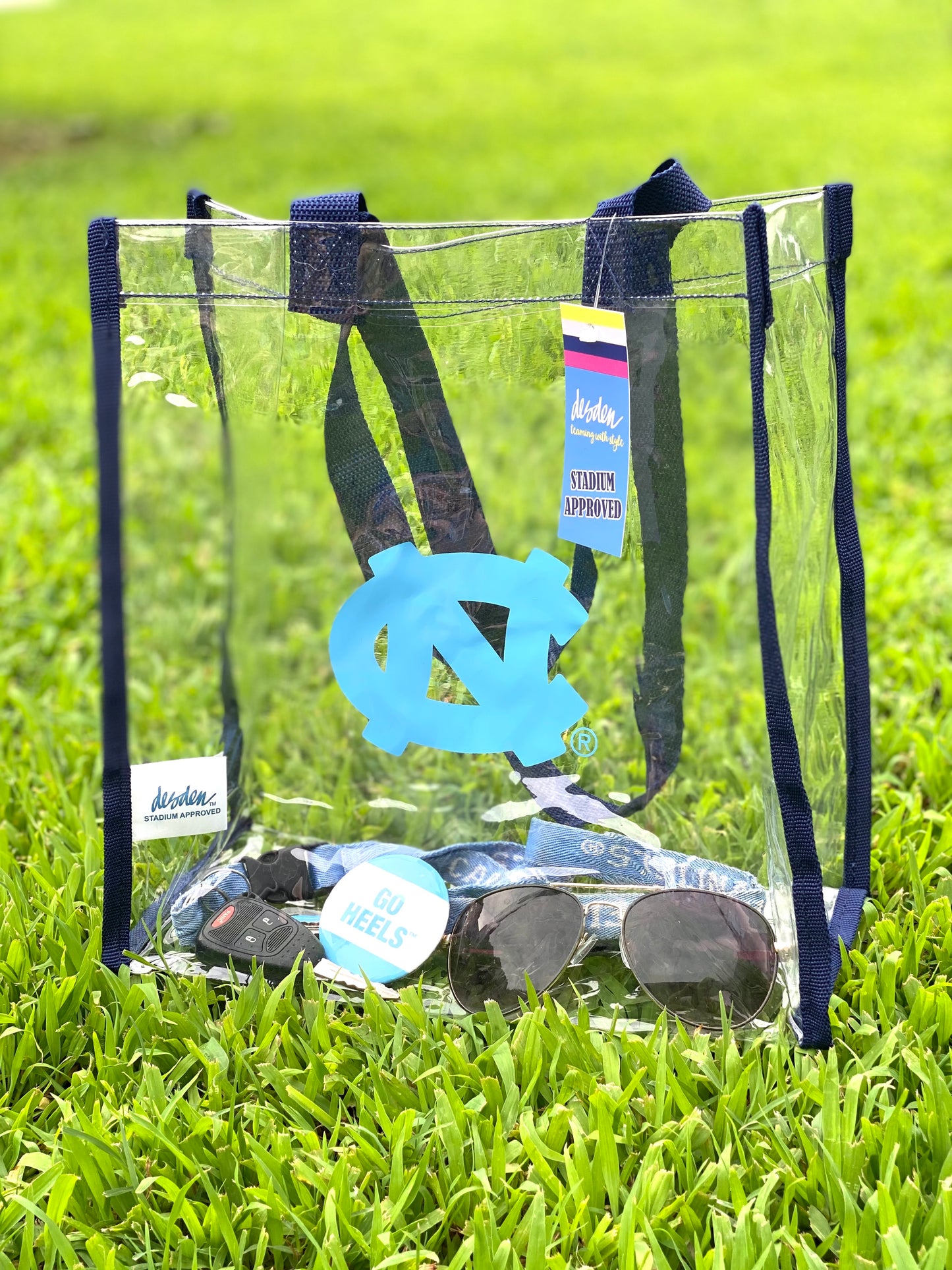 North Carolina Tar Heels Clear Open Stadium Tote