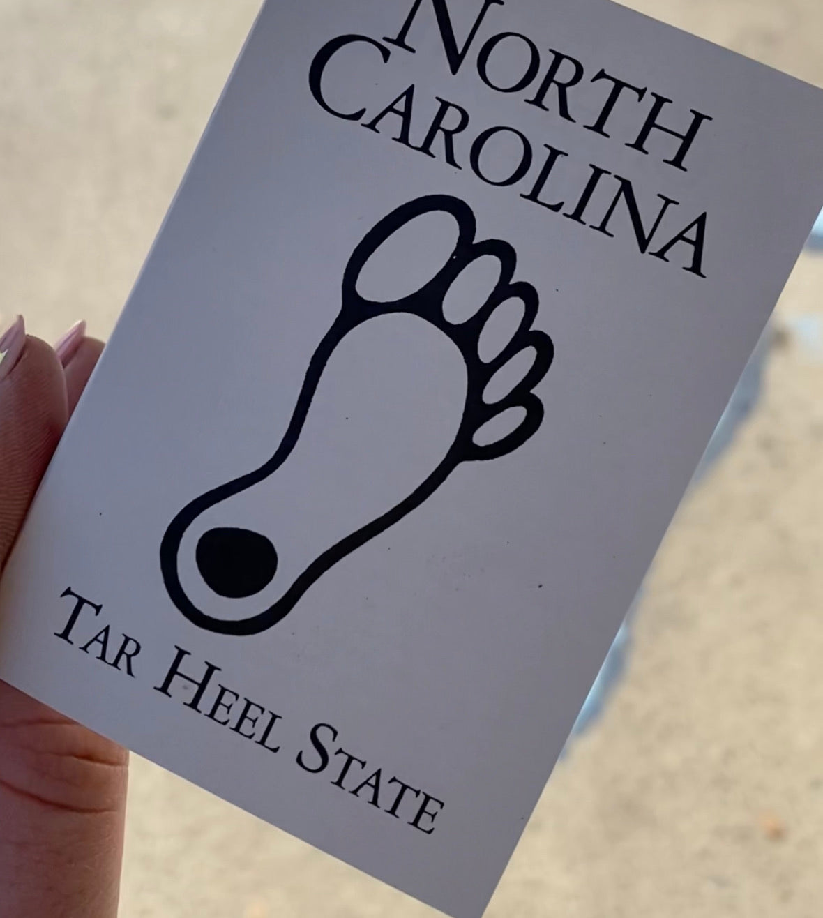 North Carolina Book Mark Souvenir with Story Card