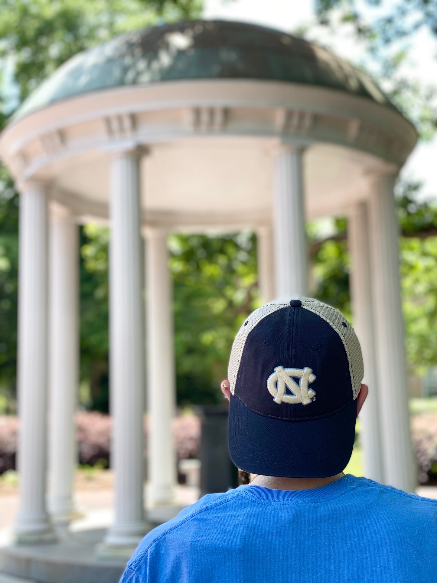 Champ North Carolina Tar Heels Legacy Relaxed Twill Trucker Adjustable Hat - Navy