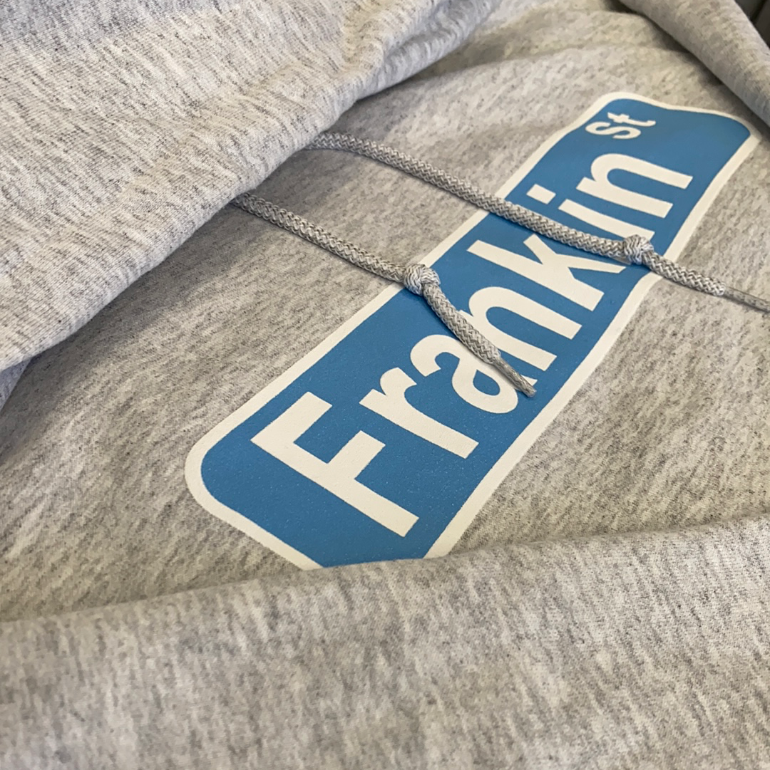 Franklin Street Adult Hoodie in Grey